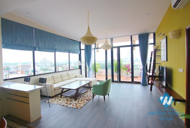 New and trendy 10-th floor apartment with westlake view in Tay Ho, Ha Noi